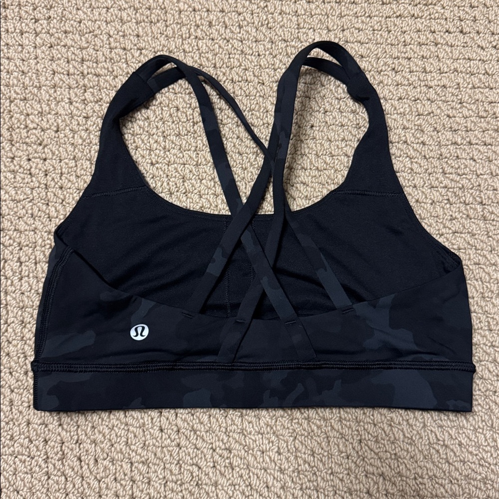 Lululemon Energy Bra Incognito Camo Multi Grey Size 6 - Picture 3 of 5